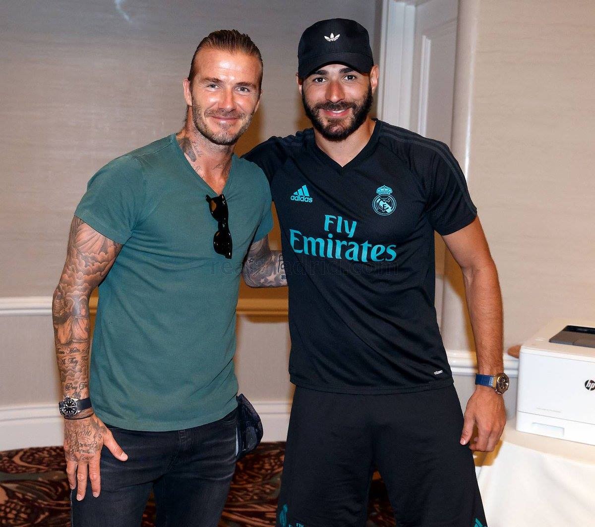 Ảnh Beckham thăm Real - Bóng Đá