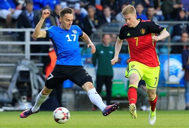 De Bruyne lập cú đúp kiến tạo, Bỉ nhẹ nhàng hạ gục Estonia - Bóng Đá