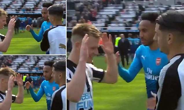 Aubameyang nghẹn cổ với 'cục lơ' của sao Newcastle - Bóng Đá