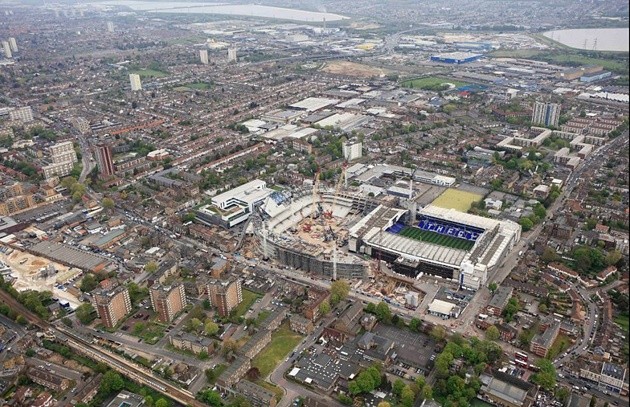 Sân White Hart Lane mới dần thành hình  - Bóng Đá