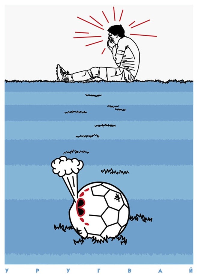  Áp phích World Cup 2018: Sự kết hợp tuyệt vời giữa nghệ thuật và bóng đá - Bóng Đá