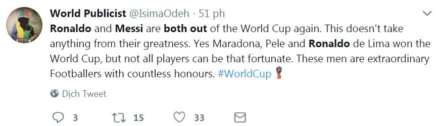 CĐV buồn bã vì Ronaldo, Messi bị loại trong cùng một ngày - Bóng Đá