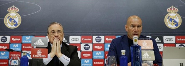 Chủ tịch Perez sầu thảm trong ngày Zidane từ chức - Bóng Đá