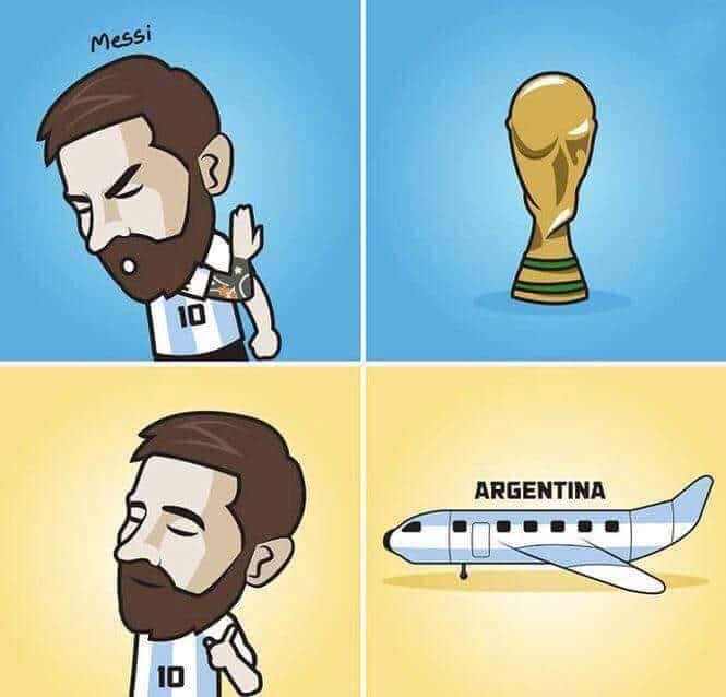 Sau thất bại, Messi và Ronaldo thành nạn nhân của ảnh chế - Bóng Đá