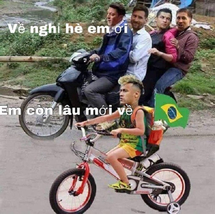 Ảnh chế Messi và Ronaldo đón Neymar bất thành tràn ngập Facebook - Bóng Đá
