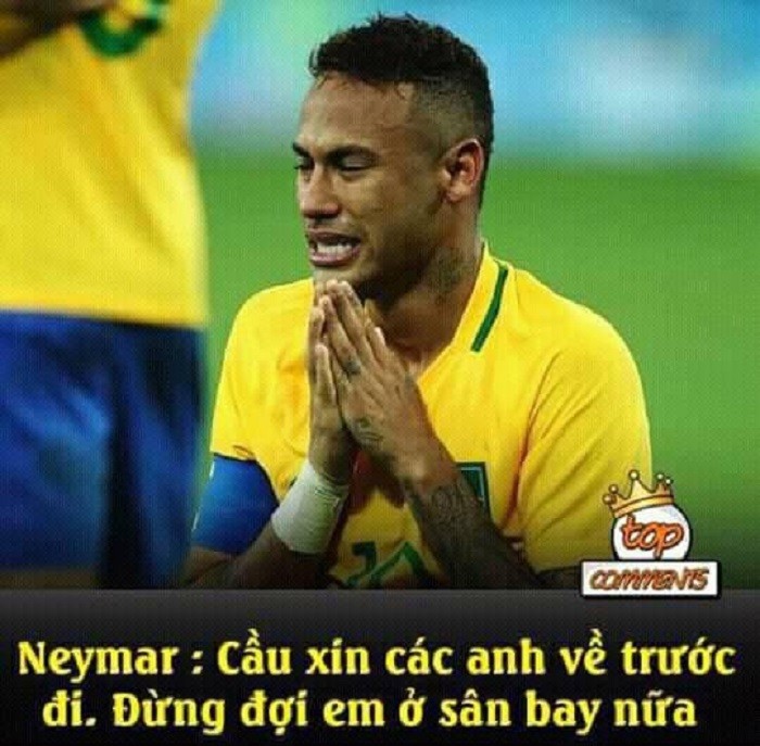 Ảnh chế Messi và Ronaldo đón Neymar bất thành tràn ngập Facebook - Bóng Đá