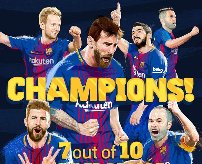 Barca khẳng định vị thế ‘vua La Liga’ 10 năm qua - Bóng Đá