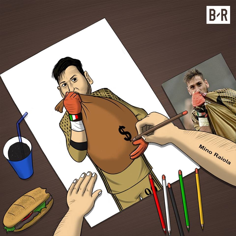 Biếm họa: Donnarumma hám tiền vì Raiola - Bóng Đá