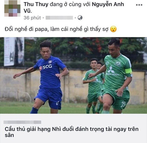 Vợ trọng tài bị rượt đánh muốn chồng bỏ nghề - Bóng Đá
