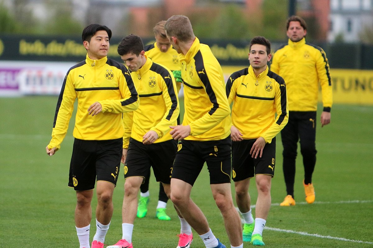 ảnh Dortmund tap luyện - Bóng Đá