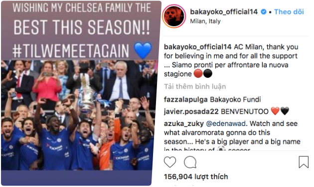'Thảm hoạ' của Chelsea gửi tin nhắn chia tay nồng ấm trên Instagram - Bóng Đá
