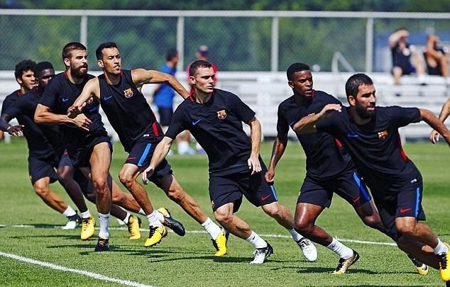 Ảnh Barca tập luyện - Bóng Đá