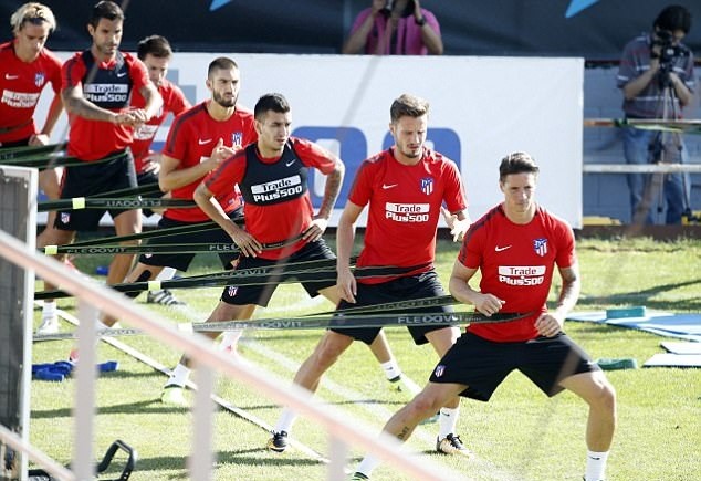 Ảnh Atletico tập luyện - Bóng Đá