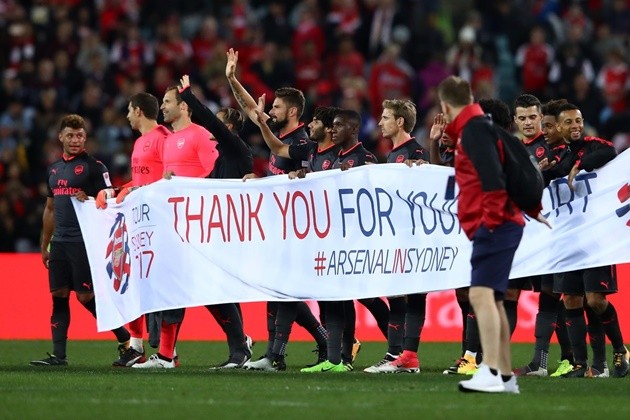 Mertersacker và Lacazette nổ súng, Arsenal thắng trận đầu trên đất Australia - Bóng Đá