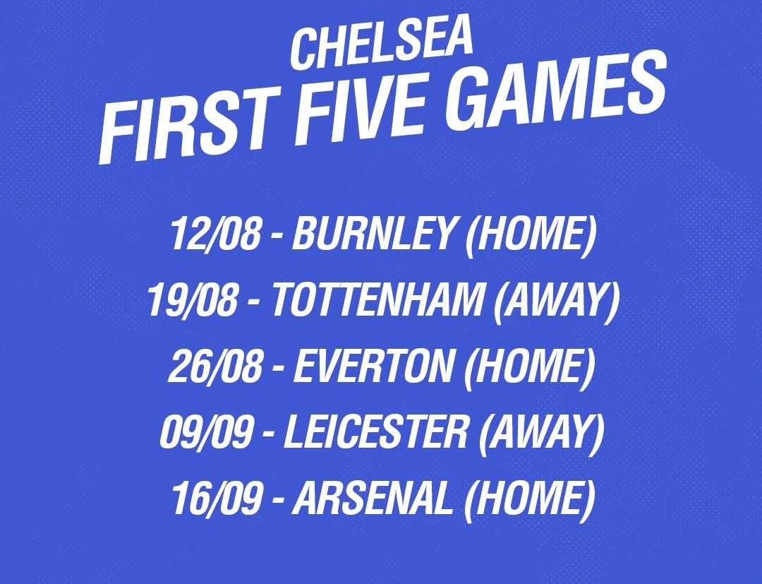 Lịch thi đấu Premier League 2017/18: M.U dễ thở; Chelsea & Arsenal gặp khó - Bóng Đá