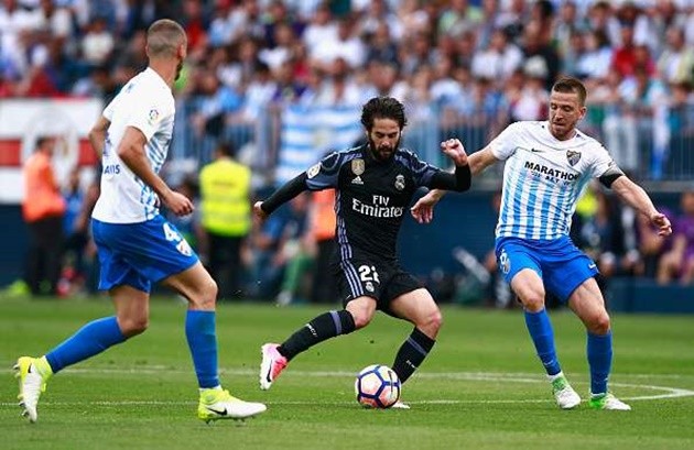 5 điểm nhấn Malaga 0-2 Real Madrid: - Bóng Đá