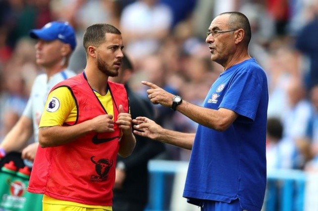 HLV Sarri tiết lộ về tình hình thể lực của Hazard - Bóng Đá