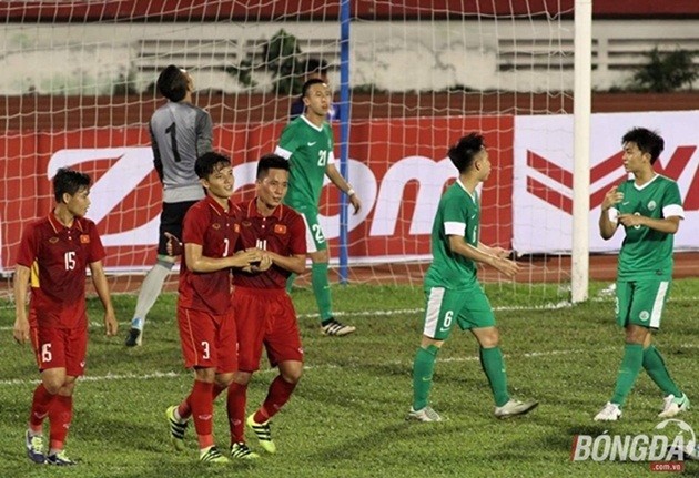 Hủy diệt U22 Macau, U22 Việt Nam độc chiếm ngôi đầu bảng - Bóng Đá