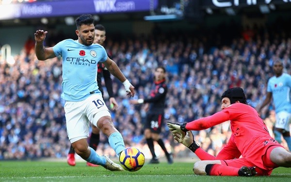 Sergio Aguero dẫn đầu đội hình hay nhất trận Arsenal vs Man City - Bóng Đá