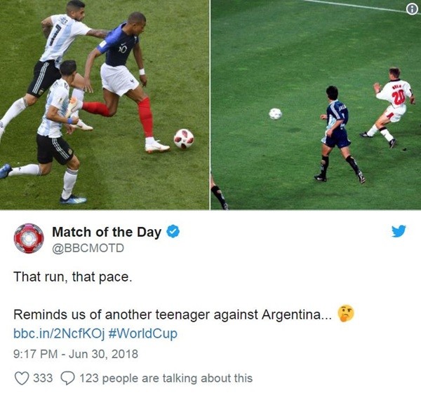 Mbappe gây sốt với pha bứt tốc khó tin trong trận thắng Argentina - Bóng Đá