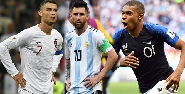 Messi, Ronaldo về vườn, gọi tên những người trẻ Mbappe, Neymar... - Bóng Đá