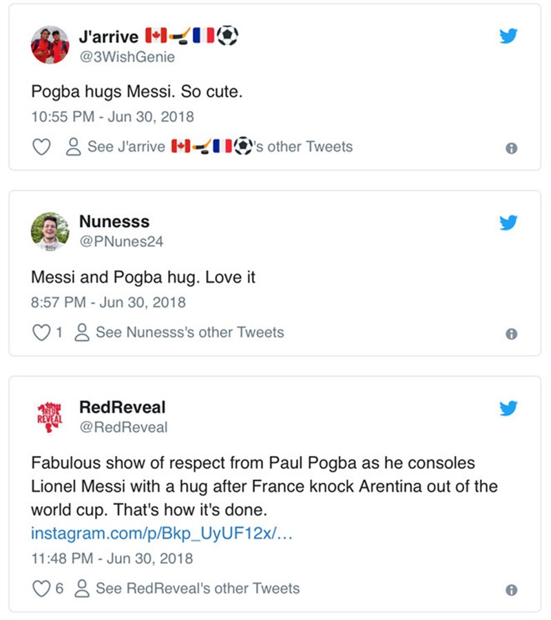 Pogba dành cái ôm vỗ về Messi khi Argentina bị loại khỏi World Cup - Bóng Đá