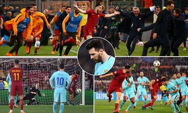 Dư âm AS Roma 3-0 Barca: Đấu sĩ thành Rome; Messi bất lực! - Bóng Đá