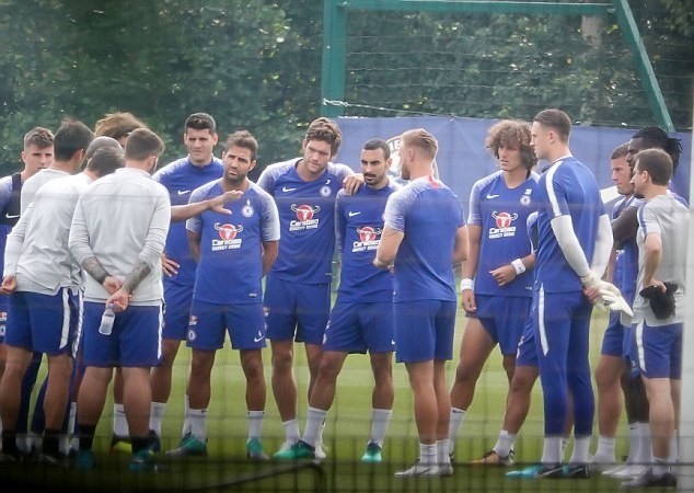 Buổi tập đầu của Chelsea sau khi sa thải Conte - Bóng Đá