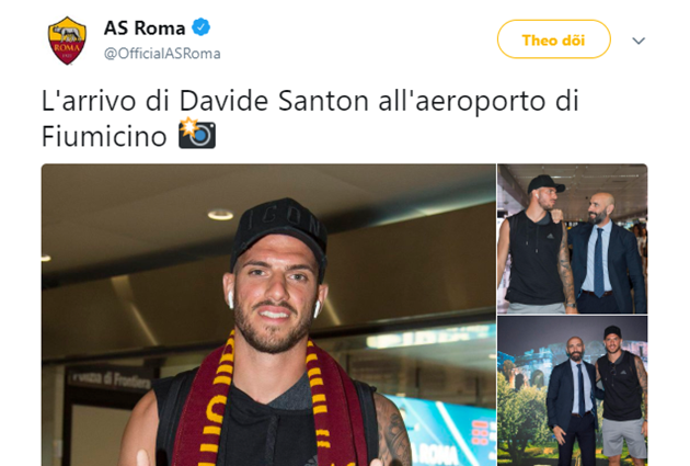 NÓNG: Santon đến Roma kiểm tra y tế trong ngày mai - Bóng Đá