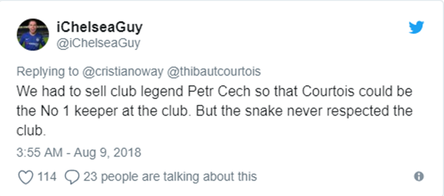 Courtois đến Real Madrid, fan Chelsea đã nóng lại càng thêm khó chịu - Bóng Đá