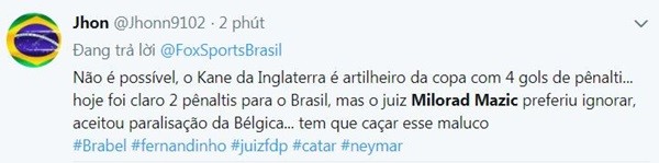 Trọng tài được ca ngợi vì 3 lần từ chối cho Brazil hưởng penalty - Bóng Đá