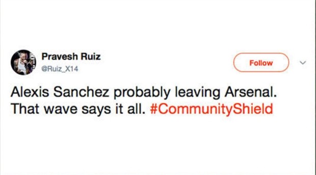 Sanchez vẫy tay chào, Fan Arsenal bắt đầu thấy sợ - Bóng Đá