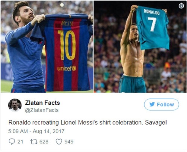 Ronaldo khoe áo 'phản đòn' Messi, fan Real nói gì? - Bóng Đá
