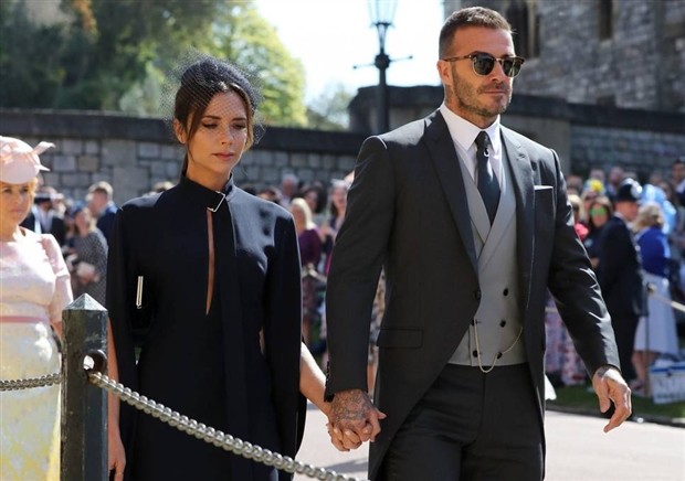 Vợ chồng Beckham nổi bật tại lễ cưới hoàng gia - Bóng Đá