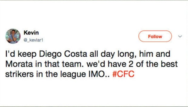 Fan Chelsea 'nội chiến' vì khả năng Costa trở lại - Bóng Đá