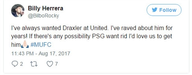 Nhanh lên Man Utd, Draxler mới chính là người thích hợp - Bóng Đá