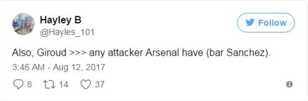 Sau một đêm, Giroud đã được fan Arsenal gọi là huyền thoại - Bóng Đá