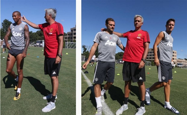 Young và De Gea như tri kỷ trên sân tập của Man Utd - Bóng Đá
