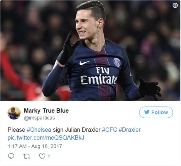 Không chỉ Man Utd, fan Liverpool, Chelsea,... cũng 'sốt' vì Draxler - Bóng Đá