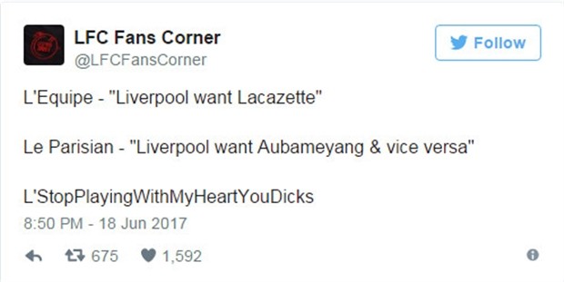 Fan Liverpool hỗn loạn trước tin đồn về Aubameyang - Bóng Đá