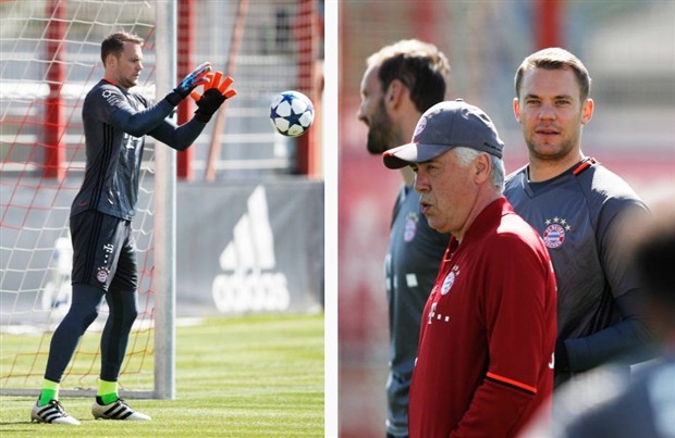 Neuer chính thức trở lại tập, Ancelotti nhẹ cả người - Bóng Đá