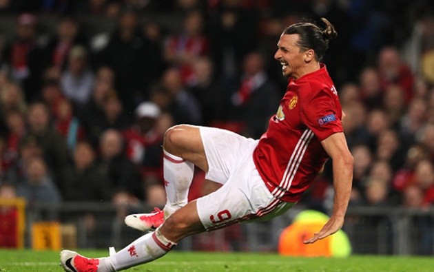 Ibrahimovic gục ngã và báo động về chấn thương dây chằng đầu gối tại Anh - Bóng Đá