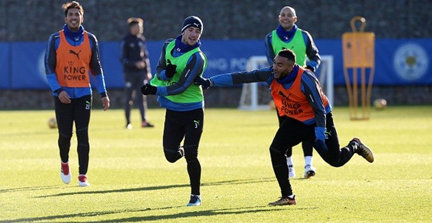 Dàn sao Leicester hăng say tập luyện từ 