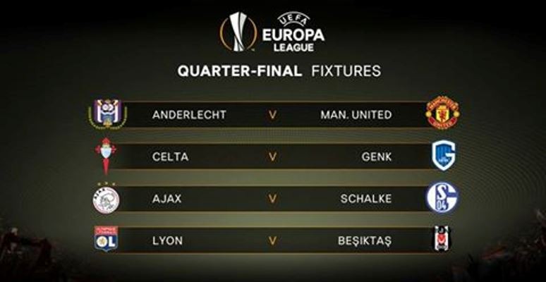 Bốc thăm tứ kết Europa League: M.U vô đối - Bóng Đá