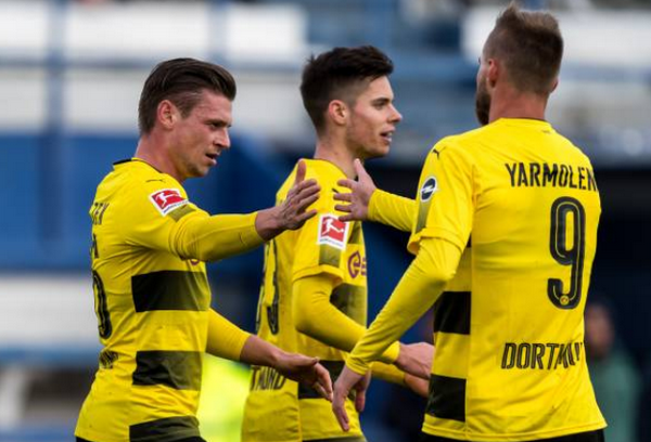 Aubameyang lập cú đúp, Dortmund thắng kịch tính đại diện Bỉ - Bóng Đá
