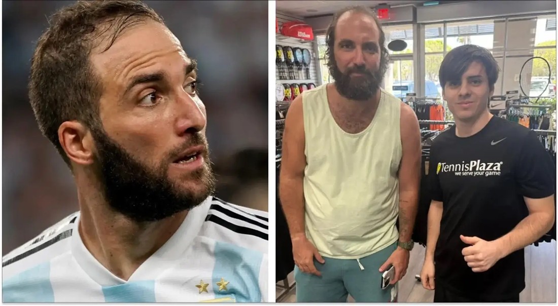 Bất ngờ với diện mạo mới của Gonzalo Higuain.