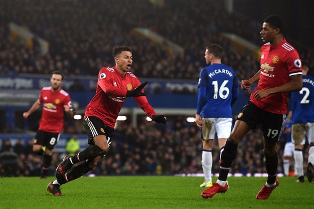 Hàng thủ Everton sững sờ trước hai siêu phẩm của Quỷ đỏ - Bóng Đá