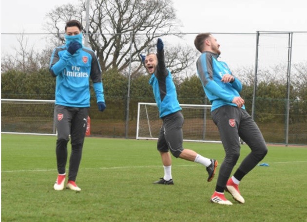 Dàn sao Arsenal phấn chấn tập luyện sau thắng lợi vang dội trước AC Milan - Bóng Đá