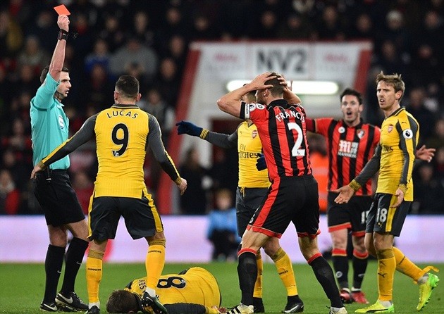 Chùm ảnh: Bournemouth suýt chút nữa đả bại Arsenal - Bóng Đá