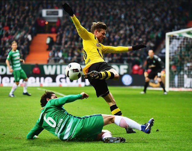 Chùm ảnh: Dortmund nhọc nhằn đả bại Werder Bremen - Bóng Đá